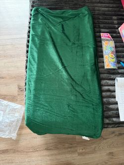 Green Velvet Table Runner