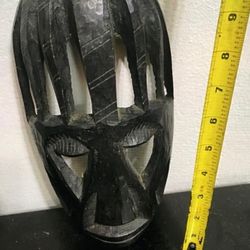 CARETA AFRICANA ANTIGUA DE MADERA