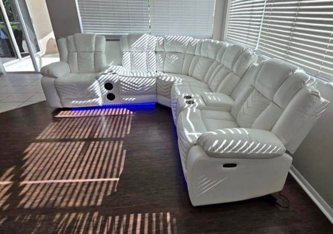 Reclining Leather Sectional Sofa