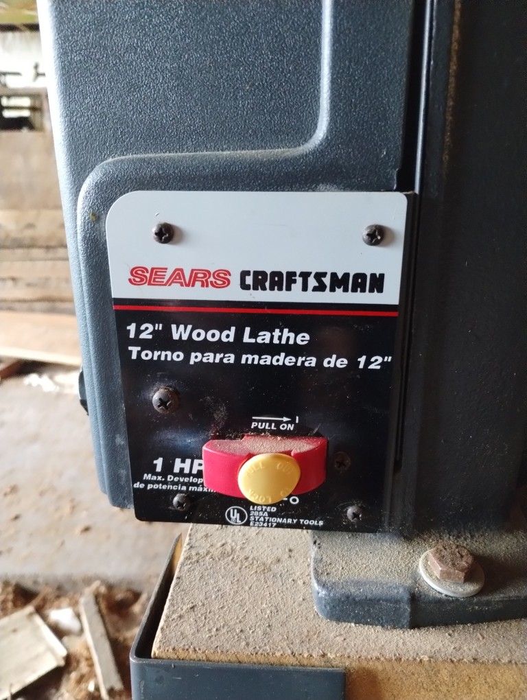 Sears Craftsman 12" Wood Lathe