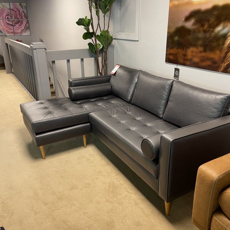 Seattle Dark Gray Reversible L Shape Sofa