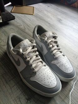 Jordan gray wolf shoe