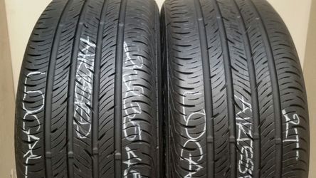 2 Tires 234 45 19 continental contiprocontact no repairs high tread