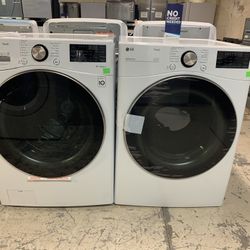 LG WASHER AND ELECTRIC DRYER 
