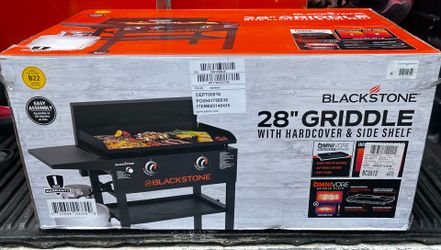 28" GRIDDLE WITH HARDCOVER & SIDE SHELF New