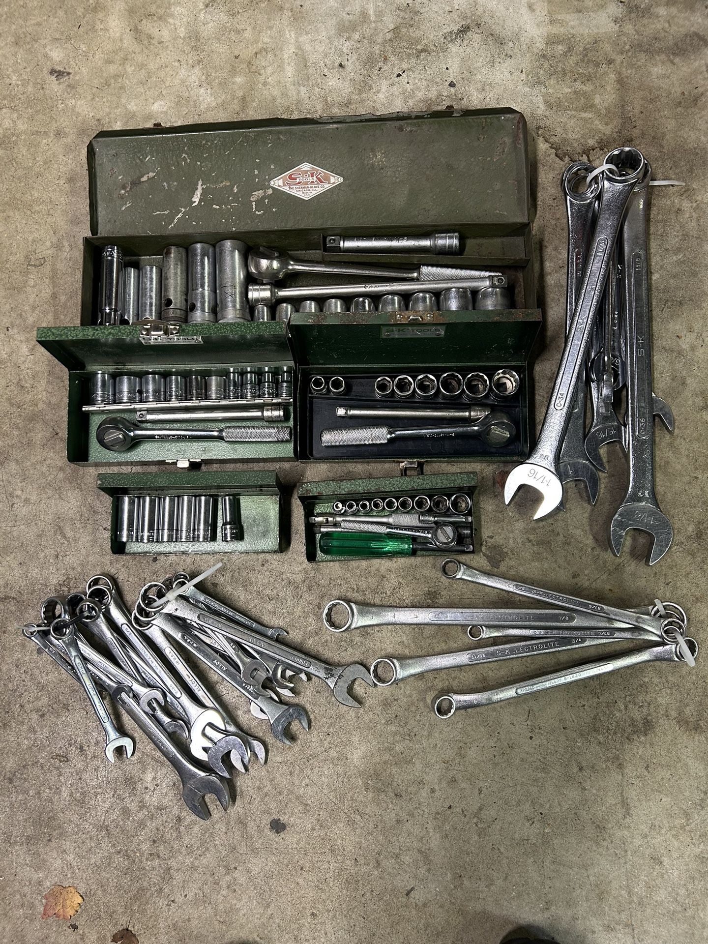 S-K Tools USA Wrench and Socket Sets SAE and Metric