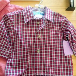 6 mos boys top shirt button down clothing collared baby