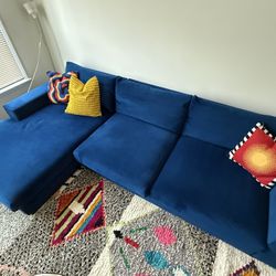 Blue Holt Sectional Sofa