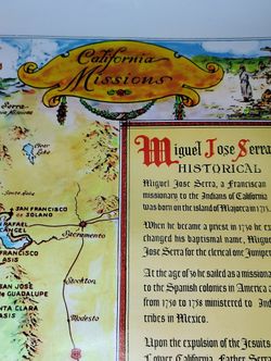 map of California missions