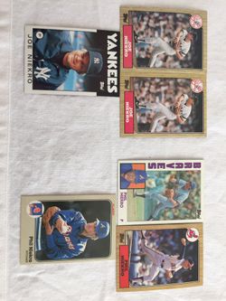 Phil and Joe Niekro baseball cards. 1980s