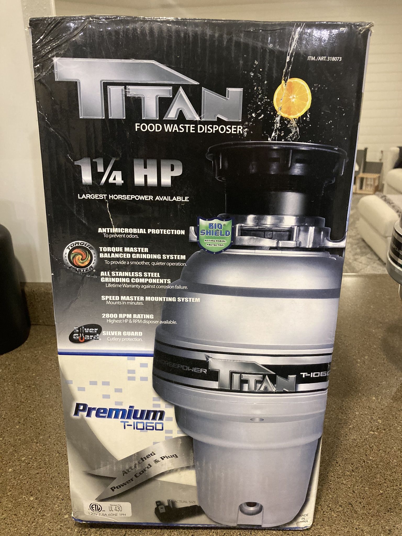 Titan T-1060 Food Waste Disposer