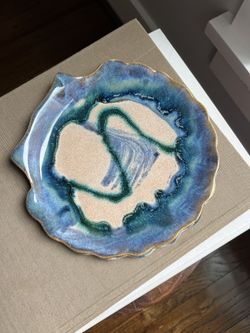 Handcrafted Ceramic Accent Tray ( firm on price )