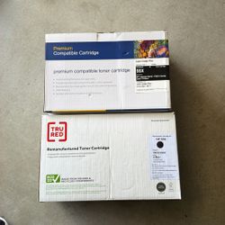 2 HP55X Toner Cartridges 