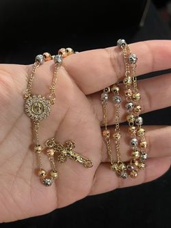 gold plated Rosary