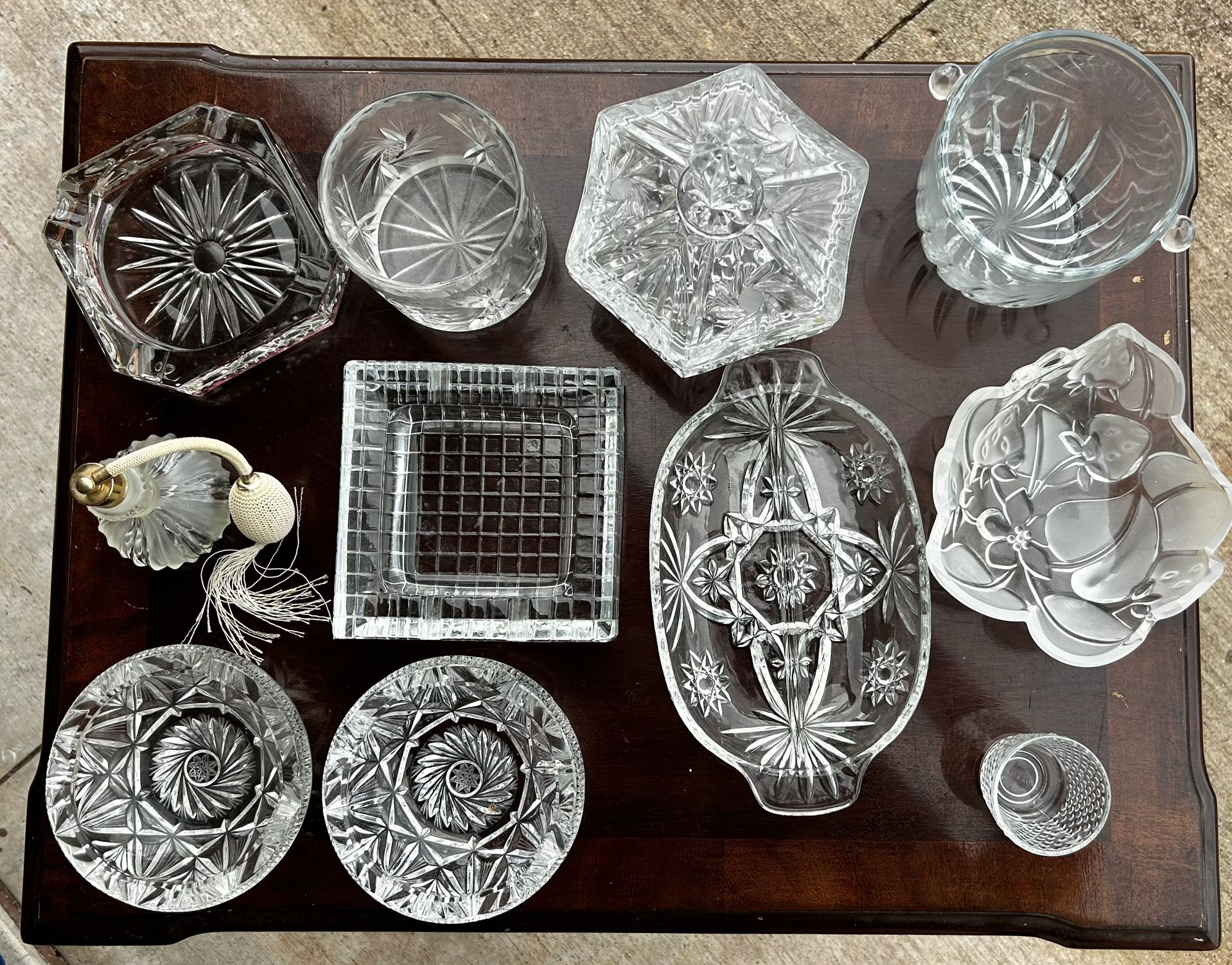 Vintage Crystal Glass and Porcelain Items