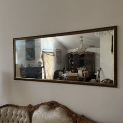 19th Century Large Ornate Wall Mirror #2