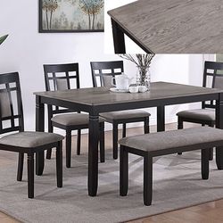 6-Pc Dining Room Set. $53 Down Payment 
