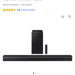 Samsung soundbar with wireless subwoofer