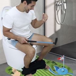 Glow in the Dark Toilet Golf, Toilet Games - Gag Gifts Funny Adult, Gag Gifts for Men - Funny Golf Gifts, Gifts for Dad Who Wants Nothing - Dad Gifts 