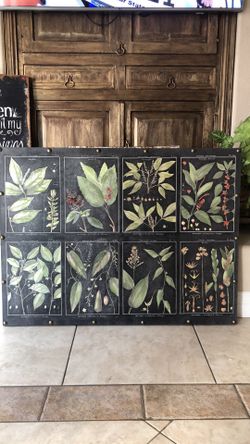 30 x 39 canvas leaves foliage painting