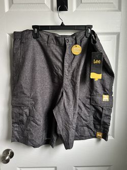 Lee Men's Gray Cargo Shorts