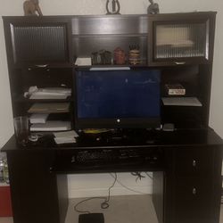 Computer Desk W/ Hutch For Sale 