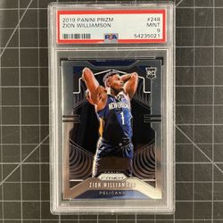2019 Panini Prizm #248 Rookie Zion Williamson PSA9