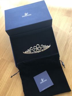 Swarovski Tiara with Crystals and Pearls