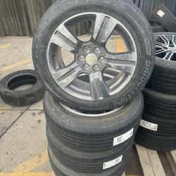 18" 6x120 Chevrolet  OEM Wheels and Bridgestone Tires - Installation Included!
