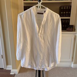 Cubavera Women’s Guayabera Linen Long Sleeve Top