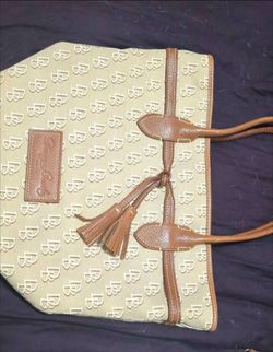 Dooney & Bourke Monogram Canvas Tote Bag