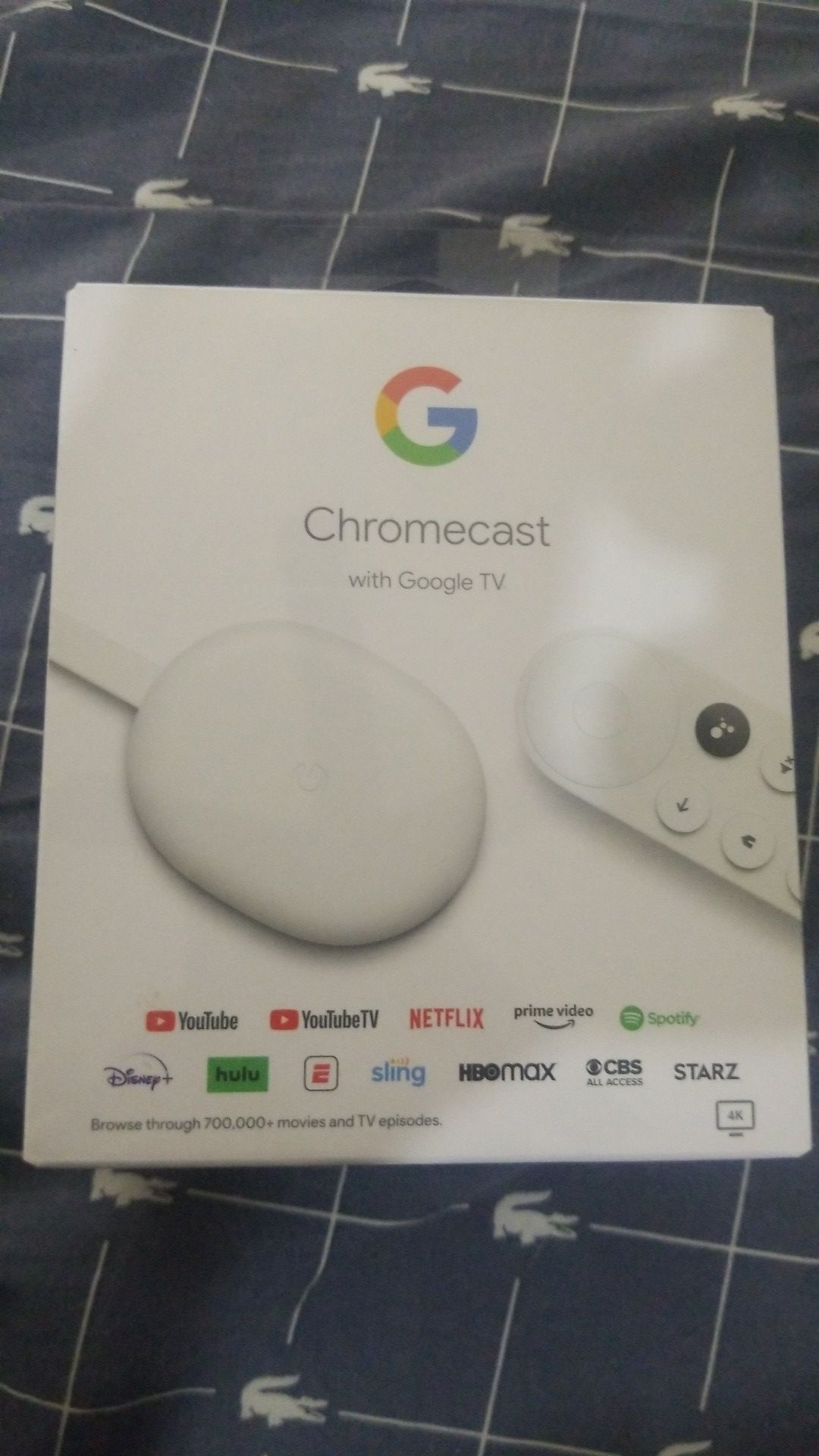 NEW Chromecast with Google TV - 4K - Snow