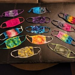 $0.50 EACH- TIE DYE COTTON FACE MASKS 