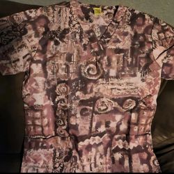 2 Women's Scrub Tops Size Small 