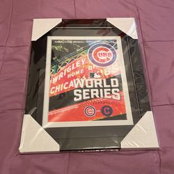 Chicago Cubs World Series Framed Poster