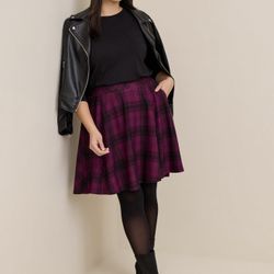 Torrid Plaid A-Line Skirt – 1X – New with Tags