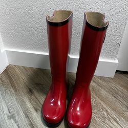 Red Rain Boots-Sierrawest 