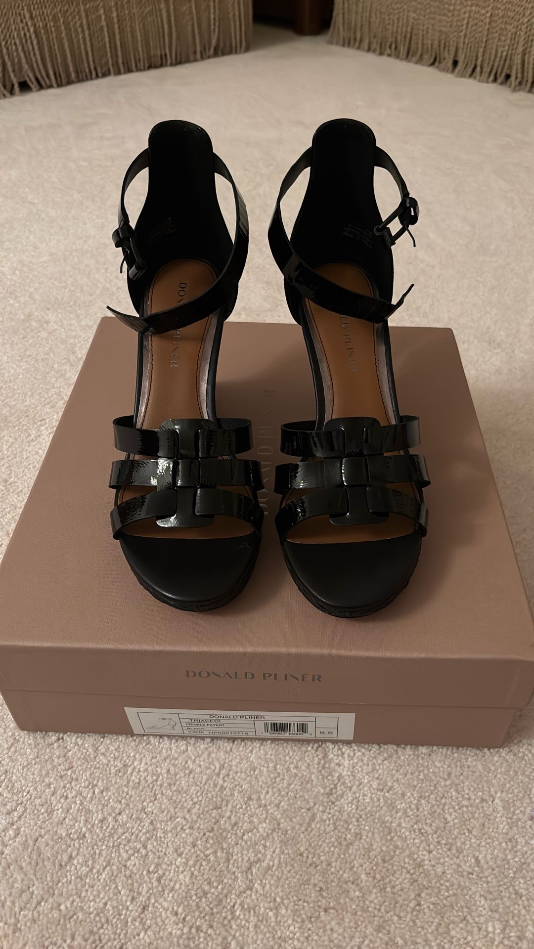 Donald Pliner Patent Leather Wedges