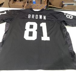 Authentic Nike Tim Brown Jersey Raiders Pro line Vintage Adult 52 Xl 1996 Circa