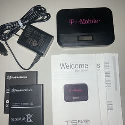 Franklin T9 Mobile Hotspot 4G LTE Wireless Broadband WIFI Hotspot - 2 NEW BATTERIES