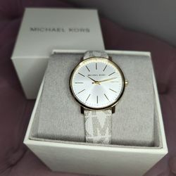 Michael Kors Monogram Strap Watch
