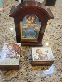 The Happy Wanderer Collection-clock and Music Box