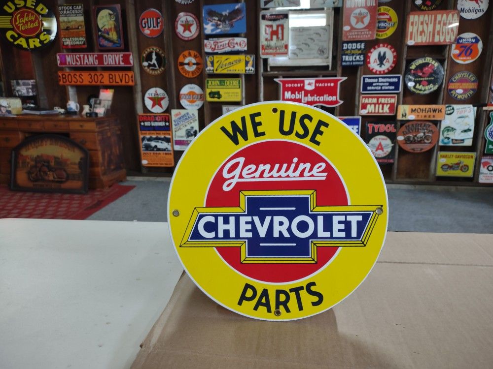 Porcelain Chevrolet Sign