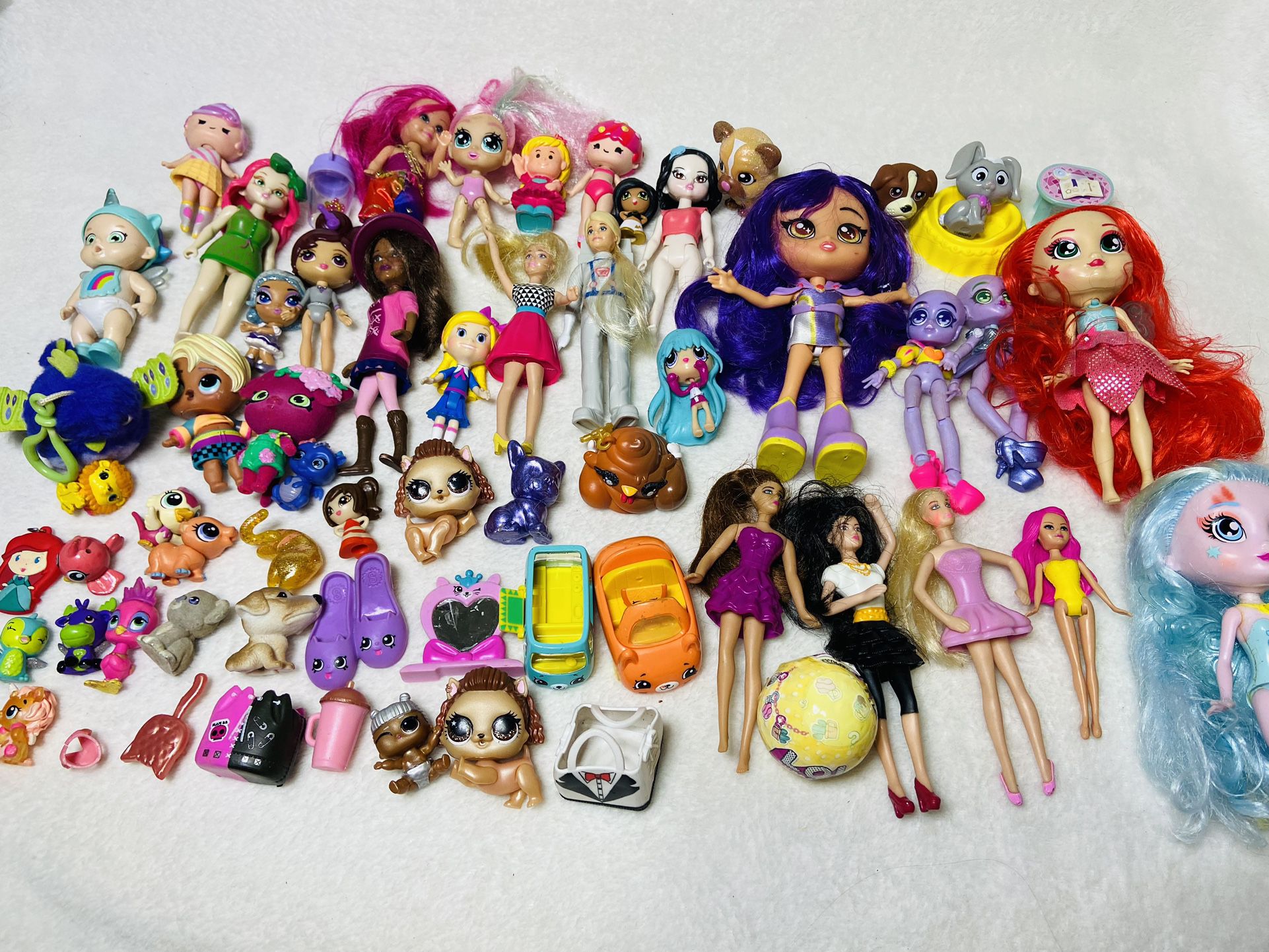 3lbs Mixed Small Doll Lot Piñata Filler LOL Dolls Shopkins Barbie  LPS