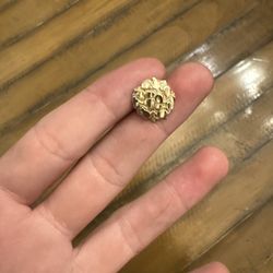 Gold Nugget Earring 