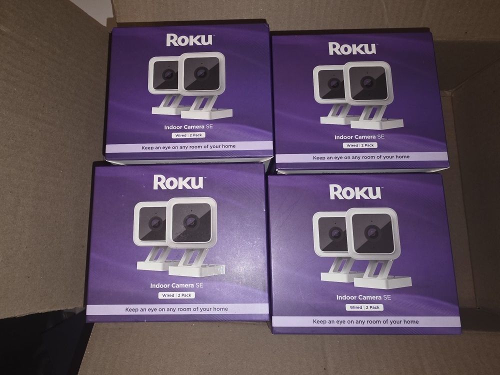 Roku Indoor Wired Security Camera 2 Pack