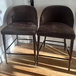 Crate And Barrel Stools  Set Of 2 