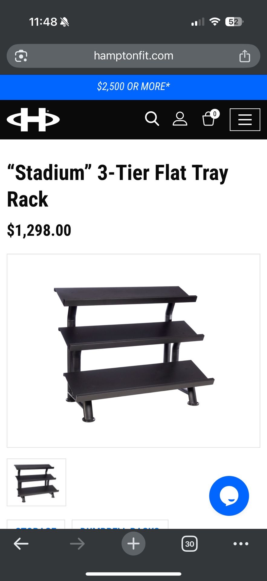 Hampton Stadium Dumbbell Rack