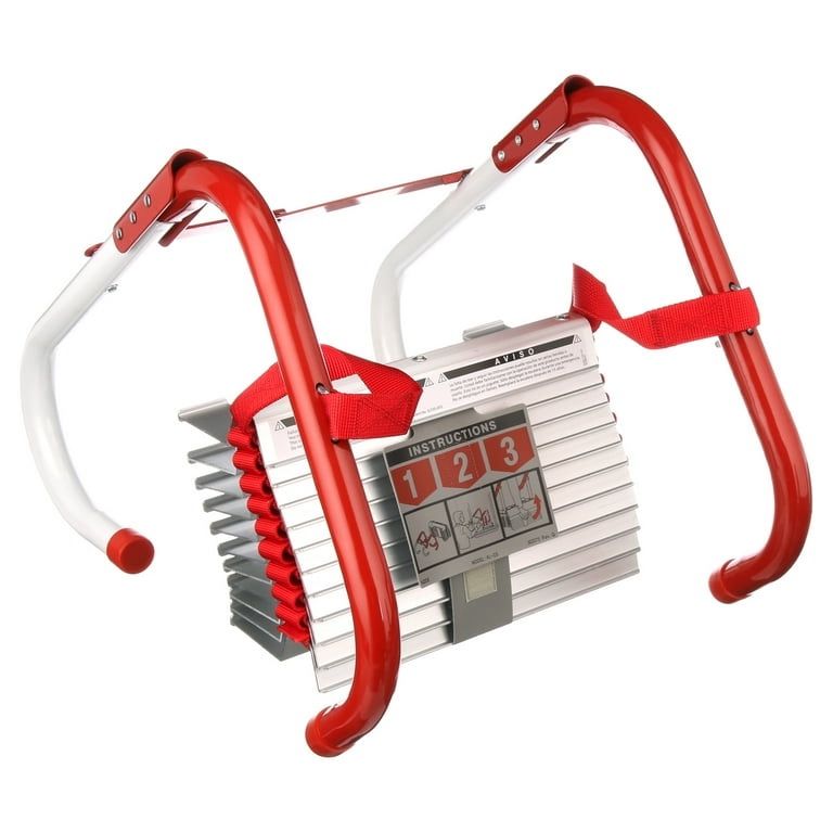 Kidde 2-Story Fire Escape Ladder with Steel Anti-Slip Rungs