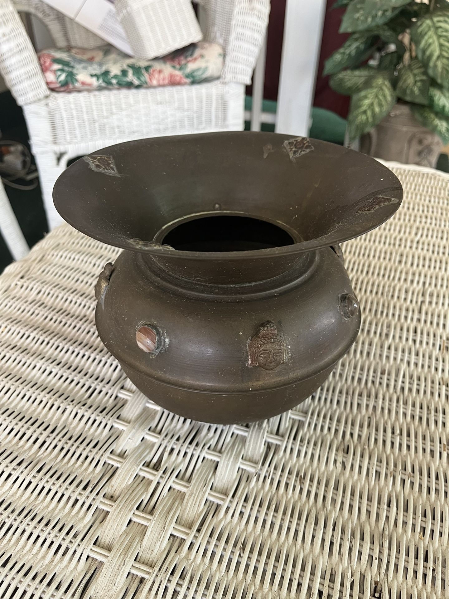 Antique Lightweight Copper Spittoon